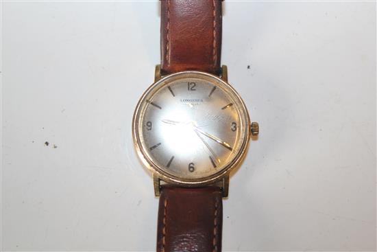 9ct gold Gents longines watch